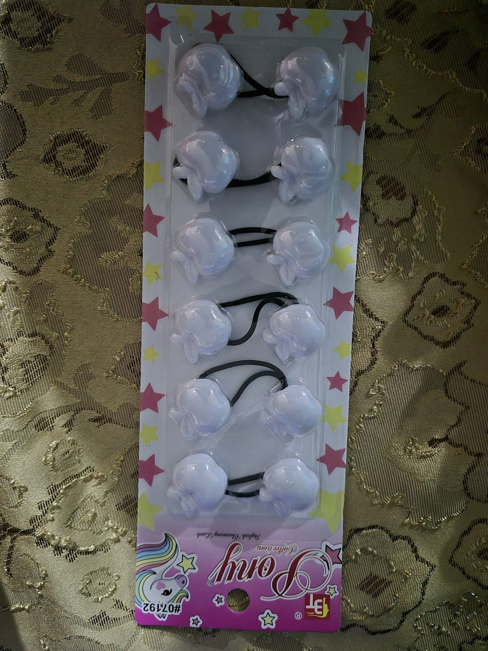 Pony Kids Flower Hair Ties in White